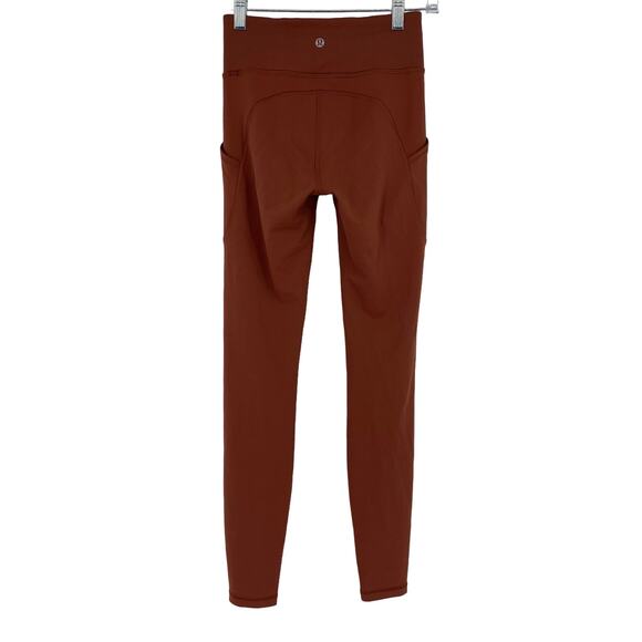 Lululemon Invigorate High Rise Tight 28" Dark Terracotta Size 4 - Picture 2 of 9